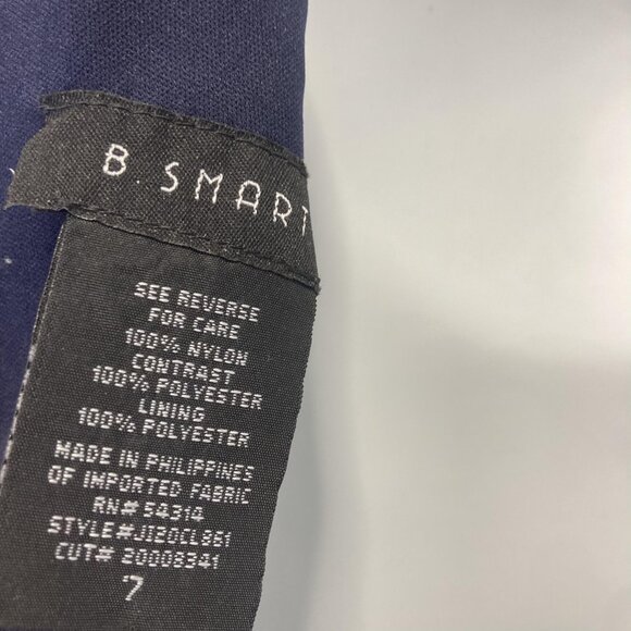 Vintage Y2K B. Smart Fit & Flare Lace Sequin Dress Womens 7 Navy Blue Cocktail - Picture 9 of 16